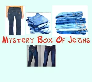 Jeans, Box Of Designer Jeans New & Used. True Religion Hudson J Brand Etc - Picture 1 of 7