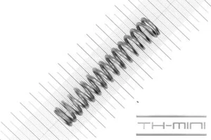 Muelle de presión 2,5 mm aplicado 18x91 mm 32,5 kg espiral acero inoxidable metal - Imagen 1 de 1