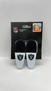 LAS VEGAS RAIDERS Magnet Clips Magnetic Chip Clip Set of 2 NWOT - Picture 1 of 4