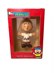 Peanuts Snoopy Christmas Ornament Kurt Adler Decoration Figurine Charlie Brown - Foto 1 di 13