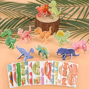 Educational 3D Cartoon Puzzles for Kids,25 Pcs 3D Dinosaur Animal Learning Educa - Picture 1 of 12