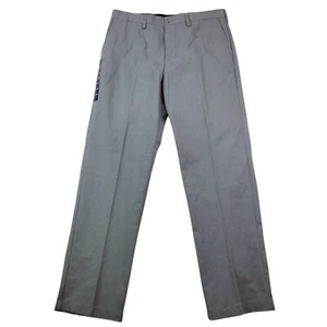 Croft & Barrow Men Dress Pants Trousers 36 X 34 Solid Gray Straight Fit NWT - Picture 1 of 8