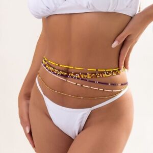 Bohemian Style Shell Belly Chain Body Jewelry Belt Waist Chain Tassels   Y2K