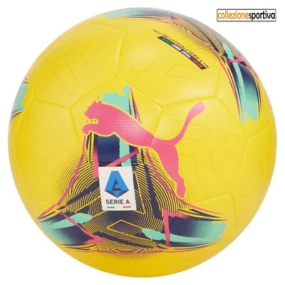 PALLONE CALCIO PUMA SERIE A TIM 2024/2025 ORBITA mis.5- 084299-02 col.giallo/mul - Immagine 1 di 3