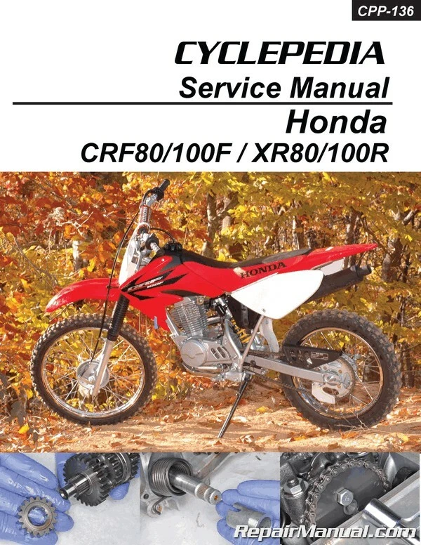 Honda CRF80F CRF100F XR80R XR100R 1985-2013 Cyclepedia Impreso Motocicleta Serie... Foto 1 de 1