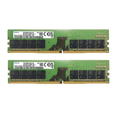 Samsung 32GB (2X 16GB) DDR4 3200MHz PC4-25600 UDIMM Memory Ram M378A2G43AB3-CWE - Image 1 of 4