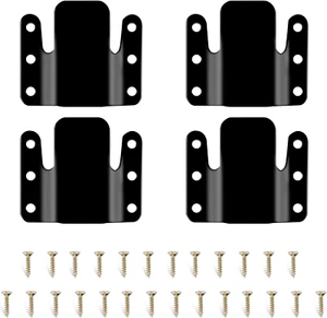 DEEPDREAM 4 Pcs Sectional Couch Connectors Metal Couch Clips Sofa Connector Inte - Picture 1 of 12