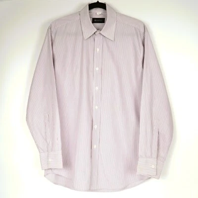 BARNEYS NEW YORK CO-OP Long Sleeve Striped Cotton Shirt Men's Large Multicolor - Image 1 of 4