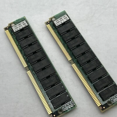 Pair of Kingston 8MB FPM 16MB 60NS SIMM 72-PIN 2X40 Memory KST-SMP / 16 92F0098 - Image 1 of 4
