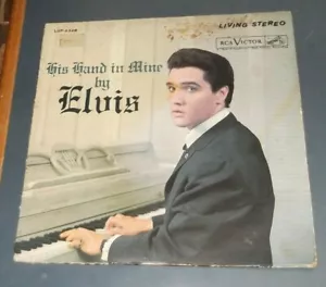 VINTAGE ELVIS PRESLEY ALBUM RECORD VINYL HIS HAND IN MINE 33 LP RCA VICTOR - Foto 1 di 5
