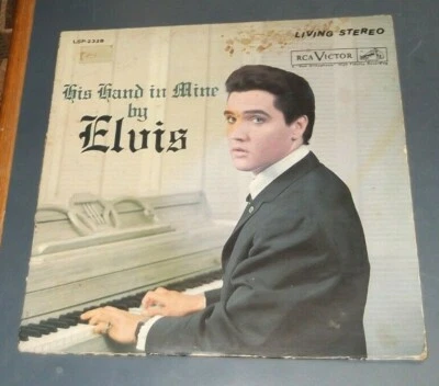 VINTAGE ELVIS PRESLEY ALBUM RECORD VINYL HIS HAND IN MINE 33 LP RCA VICTOR Foto 1 de 4