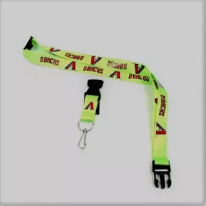 Arizona Diamondbacks ID Lanyard Keychain Lime Green Color Variation Licensed Mer - Picture 1 of 7