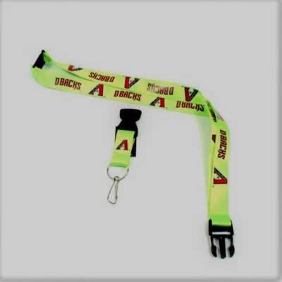 Arizona Diamondbacks ID Lanyard Keychain Lime Green Color Variation Licensed Mer - Image 1 of 4