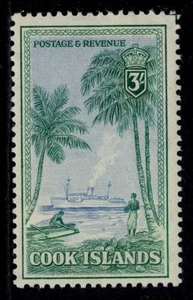COOK ISLANDS GVI SG159, 3s azul claro y verde azulado, M COMO NUEVO. Gato 28€. - Imagen 1 de 1