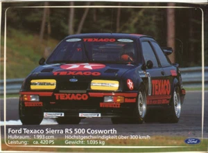 Ford Texaco Sierra RS500 Cosworth - pegatina de época original - Imagen 1 de 1