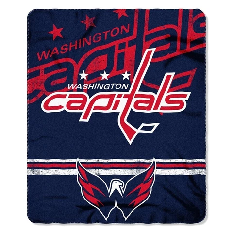 Washington Capitals Northwest 50"x60" Fade Away Fleece Throw Blanket FREE Cover