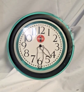 Vintage Coca-Cola Advertising Clock Sign W/Bottle Hands Black Trim 1996 12"... - Picture 1 of 2