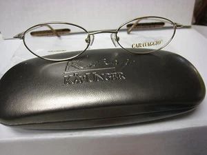 CARAVAGGIO EYEGLASS FRAMES Style SAFFI in GOLD Sz. 50-19-135 Free CASE - Picture 1 of 4