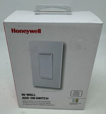 Interruptor inteligente Honeywell In Wall Add On | Blanco y claro almendra | Nuevo sellado Foto 1 de 4