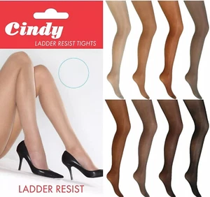 20 Denier Ladder Resist Tights by Cindy Choice of Colour/Package - New/Free Post - Picture 1 of 22