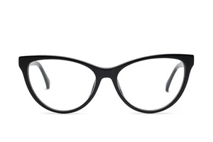 Max Mara MM5011 001 Black Plastic Cat Eye Optical Eyeglasses Frame 55-15-140 RX - Picture 1 of 4