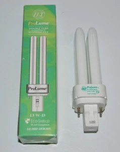 Prolume® 13W D/E 4100K 900 LUM Double Tube Compact Fluorescent 12,000 Hours Lamp - Picture 1 of 3