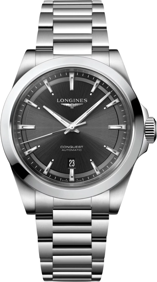 Longines Conquest Men's Black Watch - L3.830.4.52.6