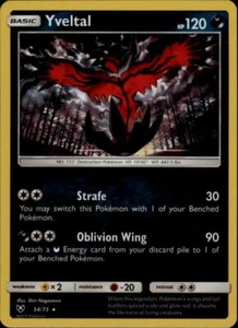 (SL01-054 PARALLEL FOIL) Yveltal Holo Rare Pokemon Shining Legends Card # 54 - Picture 1 of 1