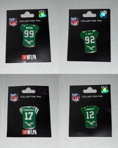 EAGLES PICK A PIN: Blanco-Marrón-Cunningham-Carmichael KELLY GREEN UNIFORME SGA - Imagen 1 de 5
