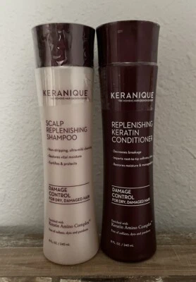 Champú y acondicionador reponedor de cuero cabelludo Keranique queratina 8 oz nuevo Foto 1 de 2
