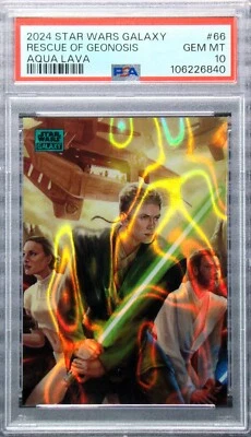 2024 Star Wars Galaxy Rescue Of Geonosis PSA 10 GEM Mint Aqua Lava Refractor 175 - Image 1 of 3