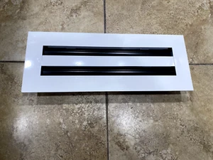 BUILDMART 14x4 moderne Klimaanlage Lüftungsgitter Abdeckung dekorativ weiß Decke Wände & Boden - Bild 1 von 10