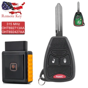 Llavero sin llave para coche remoto Dodge Ram 2006 2007 2008 2009 + herramienta de programador - Imagen 1 de 9