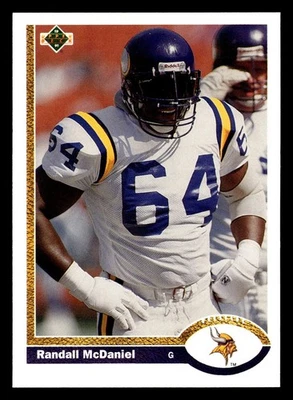 1991 Upper Deck - Randall McDaniel #421 - Image 1 of 2