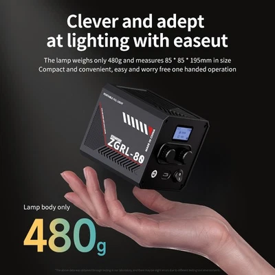 60W LED Video Light Bi-color COB Light 8 Light Effects For YouTube Photography - Image 1 of 4