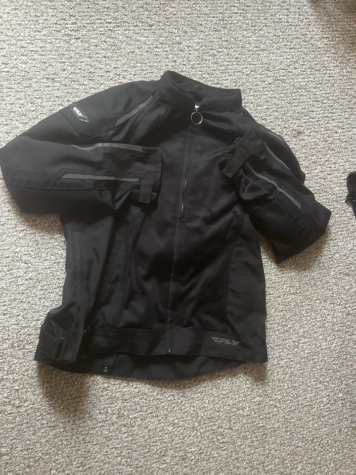Chaqueta de moto para mujer FLY RACING Coolpro de malla negra talla 3XL Foto 1 de 4