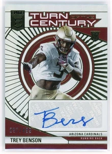 2024 Panini Elite Trey Benson RC Auto /499 #TCA-TBE Cardinals - Picture 1 of 2