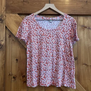 Camisa de cuello redondo floral mediana Lucky Brand - Imagen 1 de 4