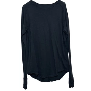 Top We The Free manica lunga nero misto cotone donna XS strati autunno casual - Foto 1 di 9