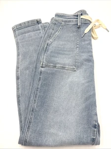 Judy Blue Jeans Damen 7/28 Blau Denim Jogger Light Wash Tapered High Rise - Bild 1 von 12
