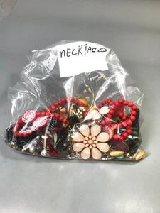 1.8 Pound Lot of Assorted Multicolor Costume Necklaces - For Use / Repurposing - Picture 1 of 7