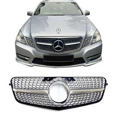 Front Grill Chrome Galaxy Grille Fit 2010-2013 Mercedes Benz W212 E300 E350 E500 Foto 1 de 4