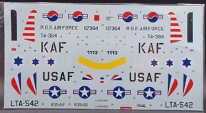 Academy | No. 1662 | 1:72 T-6G Texan Decals - Picture 1 of 1