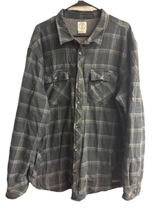 Voyager Herren Thermo Gefüttertes Flanell L/S Hemd Radfahren Grau Gr. XXL - Bild 1 von 3