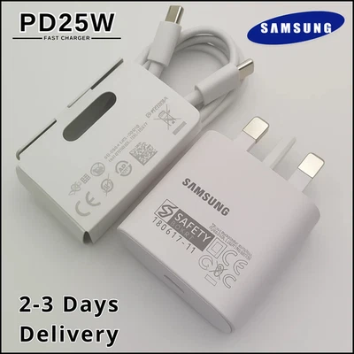 Samsung Galaxy Official 25W Super Fast Charger 2.0 with USB-C to C Data Cable - Image 1 of 4