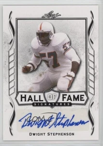 Leaf Signature 2021 Salón de la Fama Auto Dwight Stephenson #HOF-DS1 Auto Salón de la Fama - Imagen 1 de 4