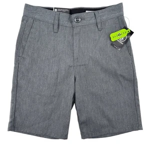 Volcom Frickin Charcoal Gray Chino Shorts Boys Size 20 XLarge 30 8.5" - Picture 1 of 7
