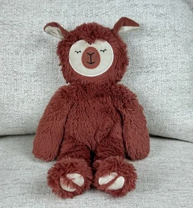 SLUMBERKINS Alpaca Kin 12" Stuffed Animal Plush Llama Rust Red Brown Soft Lovey - Picture 1 of 4