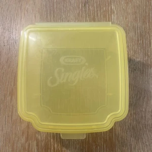 Vintage Kraft Singles Cheese Storage Container - Rare Yellow Excellent Condition - Picture 1 of 4