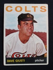 1964 Topps Baseball Card # 354 Dave Giusti - Houston Colt .45's